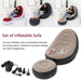 Inflatable Air Mattress Lazy Sofa Deck Chair Comfortable Leg Stool Rest Single Beanbag for home and Outdoor Use eprolo