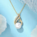 Little Swan White Freshwater Pearl Necklace Women's Fashion and Elegance Gold Wrapped Pendant eprolo