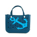 Dongdong Beach Storage Bag Handbag Printed EVA Outdoor Basket Pet Bag ship's anchor Medium size (38 * 32 * 13) eprolo