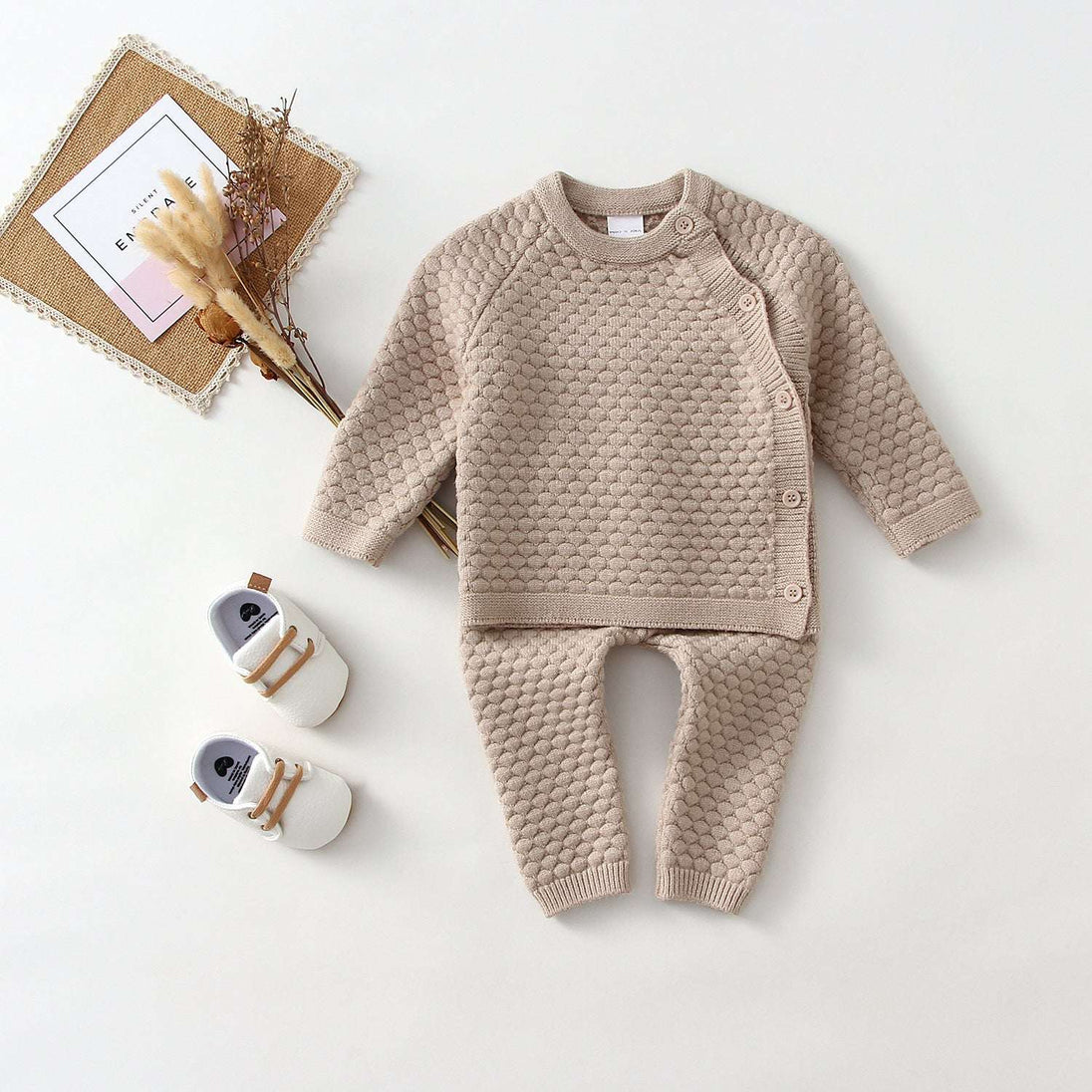 Spring New All-match Wool Suit Beige kids & baby Zimivas