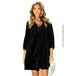 Women Autumn High Sense Velvet V-neck Dress Black women clothing Zimivas