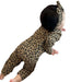 Baby Leopard Print Cotton Long-sleeved Jumpsuit Open-end Romper 0 Zimivas