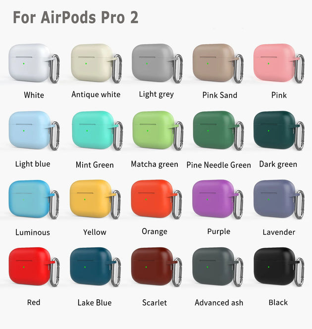 For AirPods Pro 2 Protective Case Silicone New Solid Color Bluetooth Headset Soft Cases For Airpods pro 2 pro2 2nd Gen Cover earphone Zimivas