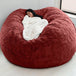 Lazy Sofa Bean Bag Chair Foam Furniture Bean Bag Wine Red Furniture Zimivas