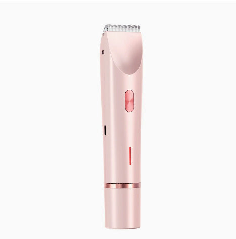 2 In 1 Hair Removal Epilator USB Rechargeable Trimmer Women Body Razor Face Leg Armpit Bikini Hand Pubic Shaver Hair Remover Pink A USB Hair accessories Zimivas