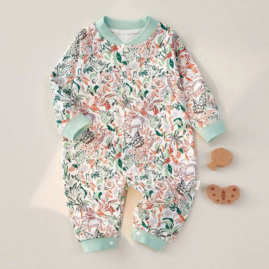 Baby Jumpsuit Long Sleeve Baby Clothes Tropical Rainforest kids & baby Zimivas