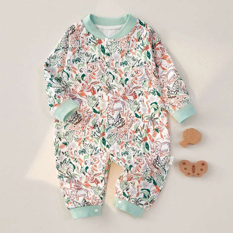 Baby Jumpsuit Long Sleeve Baby Clothes Tropical Rainforest kids & baby Zimivas