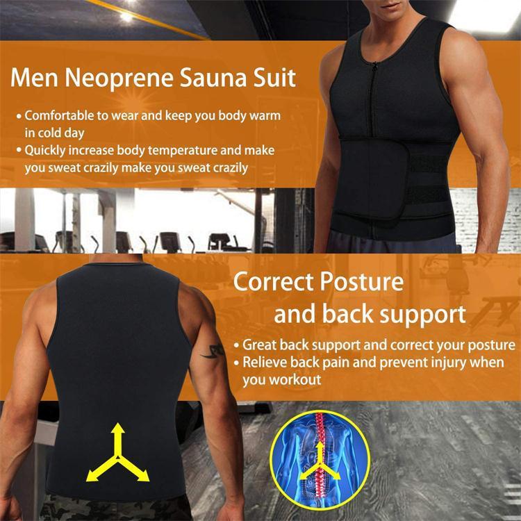 Zimivas Men's Sports Body Shaper Neoprene Corset Men Clothing Zimivas