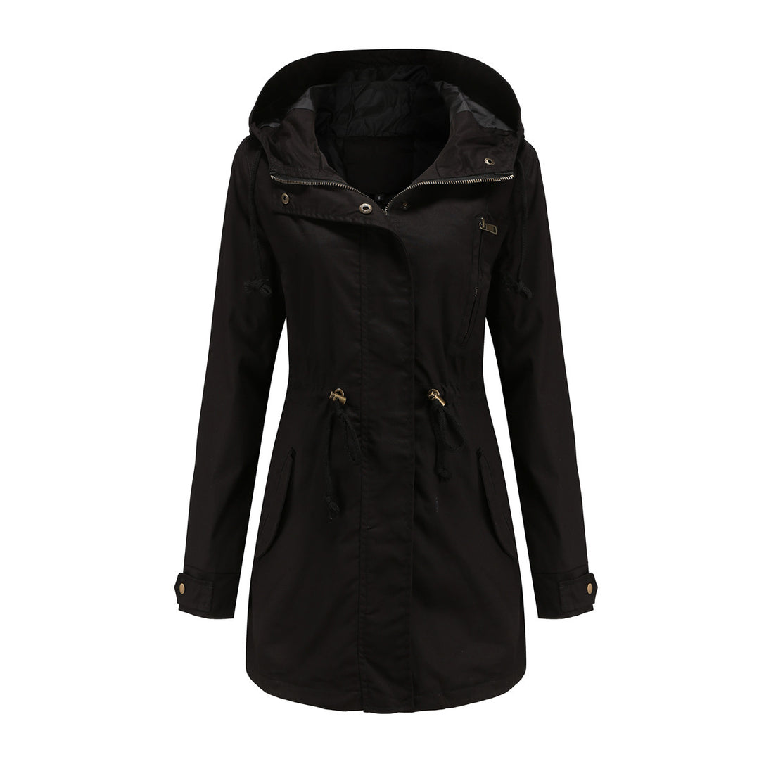 New Cotton Anorak Women's Spring And Autumn Coat Black 0 null