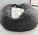 Lazy Sofa Bean Bag Chair Foam Furniture Bean Bag Dark Grey Furniture Zimivas