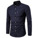 Men S Shirts Korean Men Slim Long Sleeve Dress Shirt Black 0 null