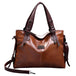 Retro Fashion Tote Casual Soft Leather Shoulder Crossbody Large Capacity Women's Bag Bags Zimivas