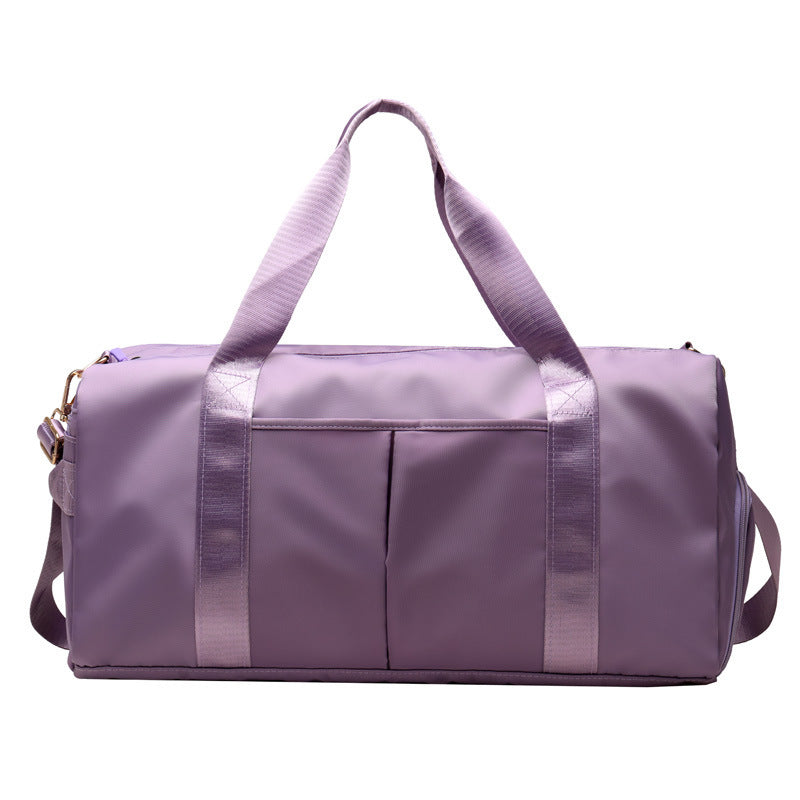 Fitness Sports Travel Bag Waterproof Duffel Weekender Bag For Women And Men Swim Gym Sholder Bag Violet L bag Zimivas