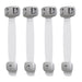 Home Baby Safety Protection Lock Anti-Clip Hand Door Closet Cabinet Locks Fo Fridge Cabinet Drawer Box Safe Lock For Kids No Tools Or Drilling Child Safety Cabinet Proofing Cabinet Drawer Door Latches Gray 4Pcs 5 null