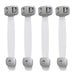 Home Baby Safety Protection Lock Anti-Clip Hand Door Closet Cabinet Locks Fo Fridge Cabinet Drawer Box Safe Lock For Kids No Tools Or Drilling Child Safety Cabinet Proofing Cabinet Drawer Door Latches Gray 4Pcs 5 null