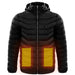 Men Heated Puffer Jacket Electric Heating Coat Insulated Hood Windbreaker 9Heat Zones Black Men Clothing Zimivas