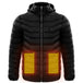 Men Heated Puffer Jacket Electric Heating Coat Insulated Hood Windbreaker 9Heat Zones Black Men Clothing Zimivas