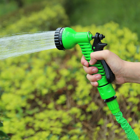 Latex Natural Telescopic Water Hose High Pressure Car Wash Water Gun Watering Flower Watering Vegetable Hose Summer Home, Garden & Furniture Zimivas