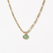 Natural Stone Necklace Real Gold Simple Necklace Jewelry Zimivas