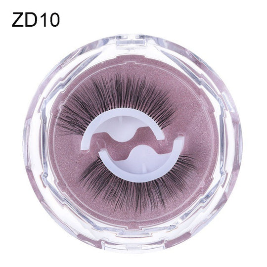 Self-adhesive Reusable Glue-free Eye Lashes With Natural Curl ZD10 0 null