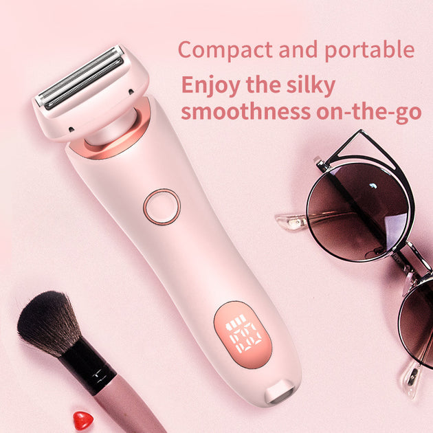 2 In 1 Hair Removal Epilator USB Rechargeable Trimmer Women Body Razor Face Leg Armpit Bikini Hand Pubic Shaver Hair Remover Hair accessories Zimivas