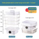 Multi-layer Dish Cover Heat Preservation Kitchen Cover Dining Table Leftover Storage Box Transparent Stack Cooking Hood Steamer E White Kitchen Storage Zimivas