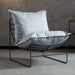 Single Person Minimalist Luxury Iron Sofa Chair Leisure Light grey technical cloth 0 Zimivas