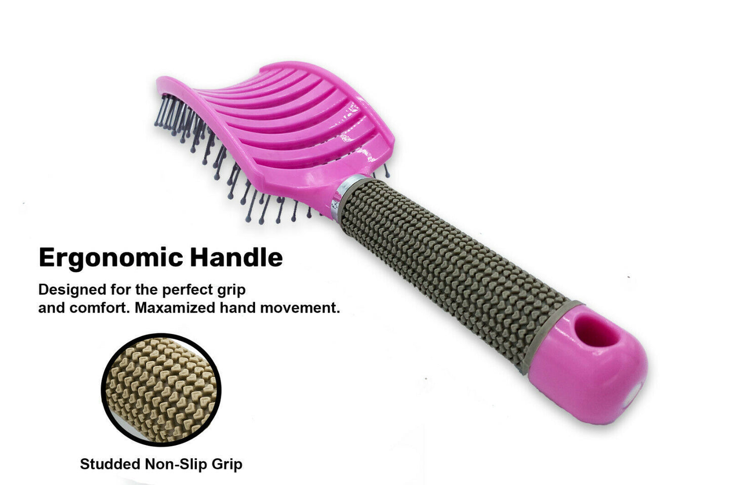 Anti Static Bending Nylon Women's Wet Curly Tangled Hair Brush Styling Tool Styling Tool Zimivas