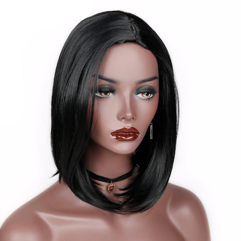 European And American Wig Ladies With Short Straight Hair Inside 0 null