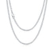 925 Sterling Silver Tennis Chain Authentic Cubic Zirconia Chain Necklace 18-26 Inch, 4MM Silver Jewelry Zimivas