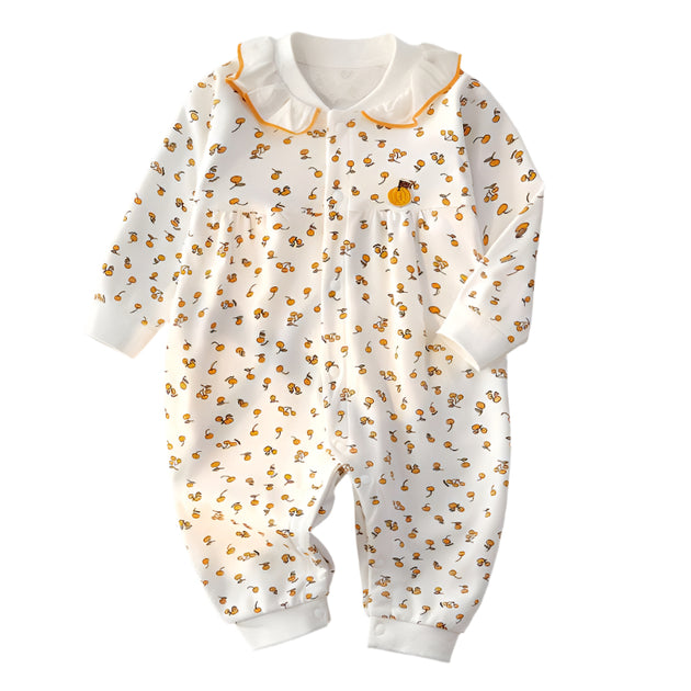 Baby Jumpsuit Long Sleeve Baby Clothes Little Apple Yellow kids & baby Zimivas