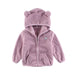 Korean Children's Coat Plus Cashmere Sweater Baby Clothes Pink 0 null