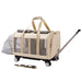 Large Pet Trolley Bag Cat Beige Average Size 0 null