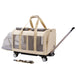 Large Pet Trolley Bag Cat Beige Average Size 0 null