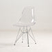 Simple Transparent Plastic Chair Meal Simple And Creative White plated legs 0 null