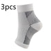 Ankle Guard Compression Zimivas Men's and Women's Socks 3pcs White fashion accessories Zimivas