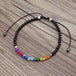 12 Constellations Seven Chakras Colored Stones Bracelet Jewelry null