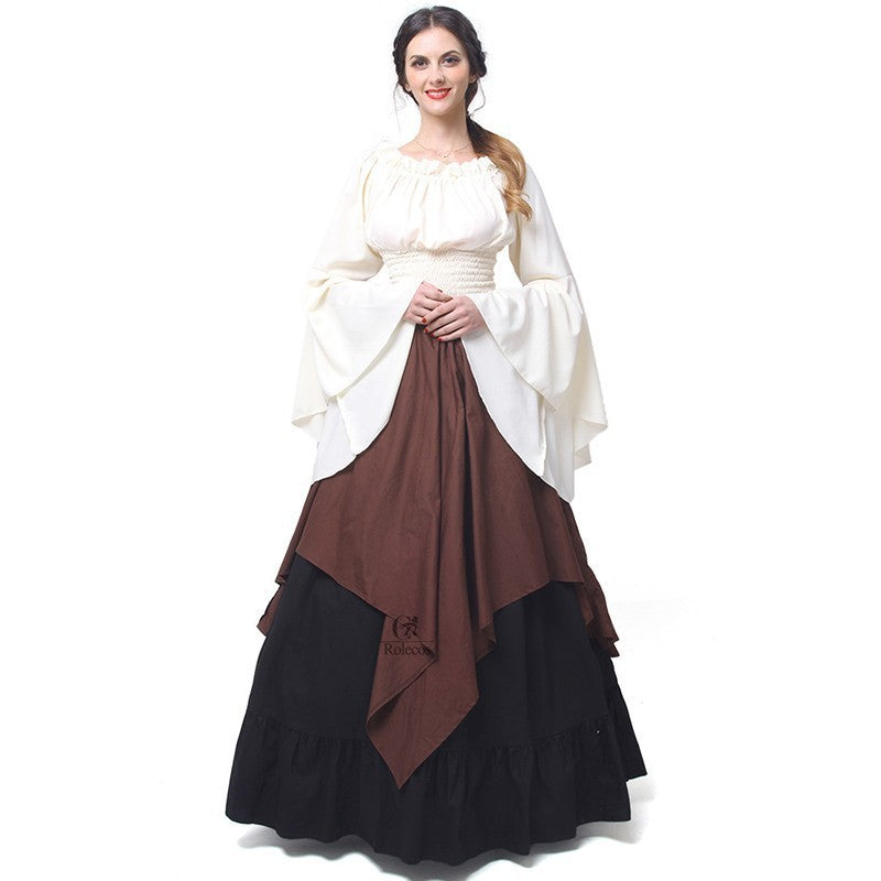 Long Sleeve Dress Women's Medieval Clothing Women Clothing Zimivas