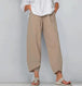 Wide Leg Pants Loose Casual Cotton Linen 4 Zimivas