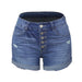 New Super Hot Amazon Blast Model Elastic Hole Ladies Denim Shorts 0 null