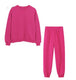 Women's Two-piece Long-sleeved Trousers Sweater Pink B Women Clothing Zimivas