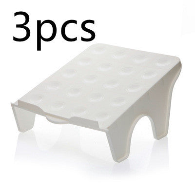 Double three-dimensional shoe storage rack 3pcs White 0 null