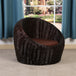 Sofa Chair Creative Wicker Rattan Black with seat cushio M 0 null