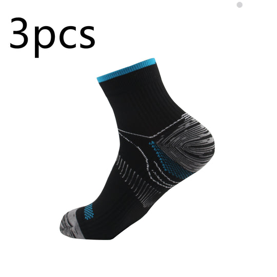 Ankle Guard Compression Zimivas Men's and Women's Socks 3pcs Black blue fashion accessories Zimivas