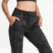 Simple Straight Sports And Leisure Elastic Ankle-tied Cropped Pants 0 Zimivas