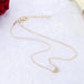 Simple Fashion Gold Color Double-sided Love Pendant Necklaces Clavicle Chains Necklace Women Jewelry Valentines Day Gift 4 null