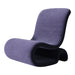 Simple Design Single Sofa Chair Modern Flannel Accent Chair, Small Upholstered Leisure Sofa Chair,One-Piece Stainless Steel Frame, Armless Wingback Club Chairs for Living Room Bedroom Purple Furniture Zimivas