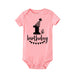 Short-sleeved Fart Clothes Baby Onesies Pink 0 Zimivas