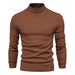 Men's Multicolor Sweater With Mid Neck And Slim Trim Coffee 0 null