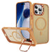 Magnetic Phone Case Lens Bracket Phone Case Coral Orange 0 null